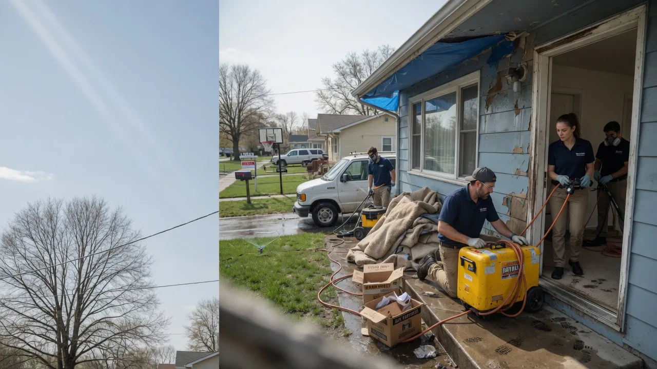 Basement Flood Cleanup in Jacksonville, IL near me